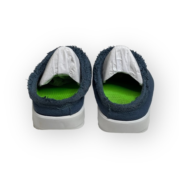 OOFos 𖦹 OOcoozie Vegan Sherpa Fur Lined Slipper Mule 𖦹 Moroccan Blue 𖦹 12.5 - Picture 6 of 16